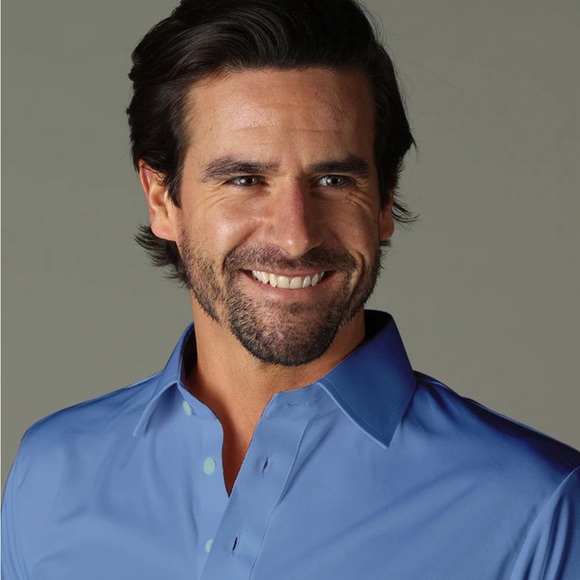 Collar & Co. Semi-Spread Collar Polo French Blue R126 - Picture 3 of 9